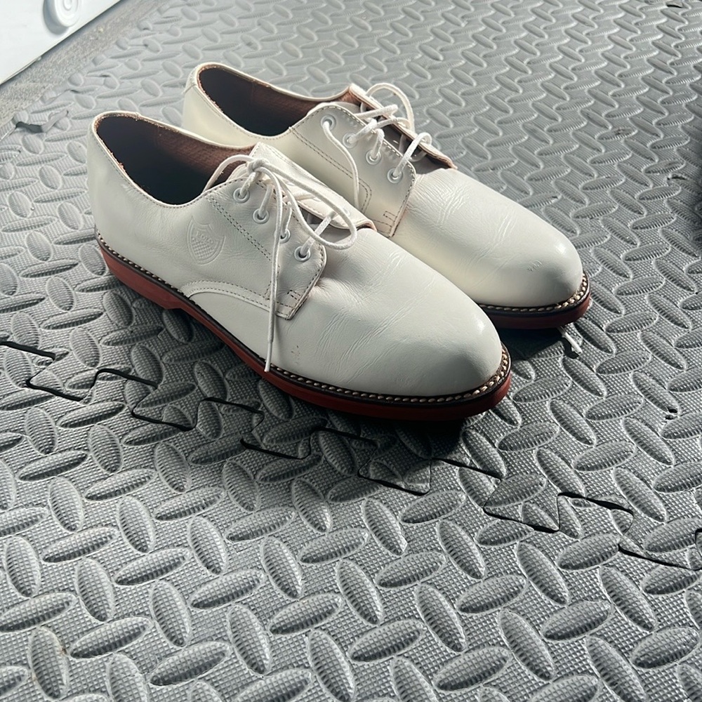 Ralph Lauren White Golf Leather Shoes size 7 1/2 Womens